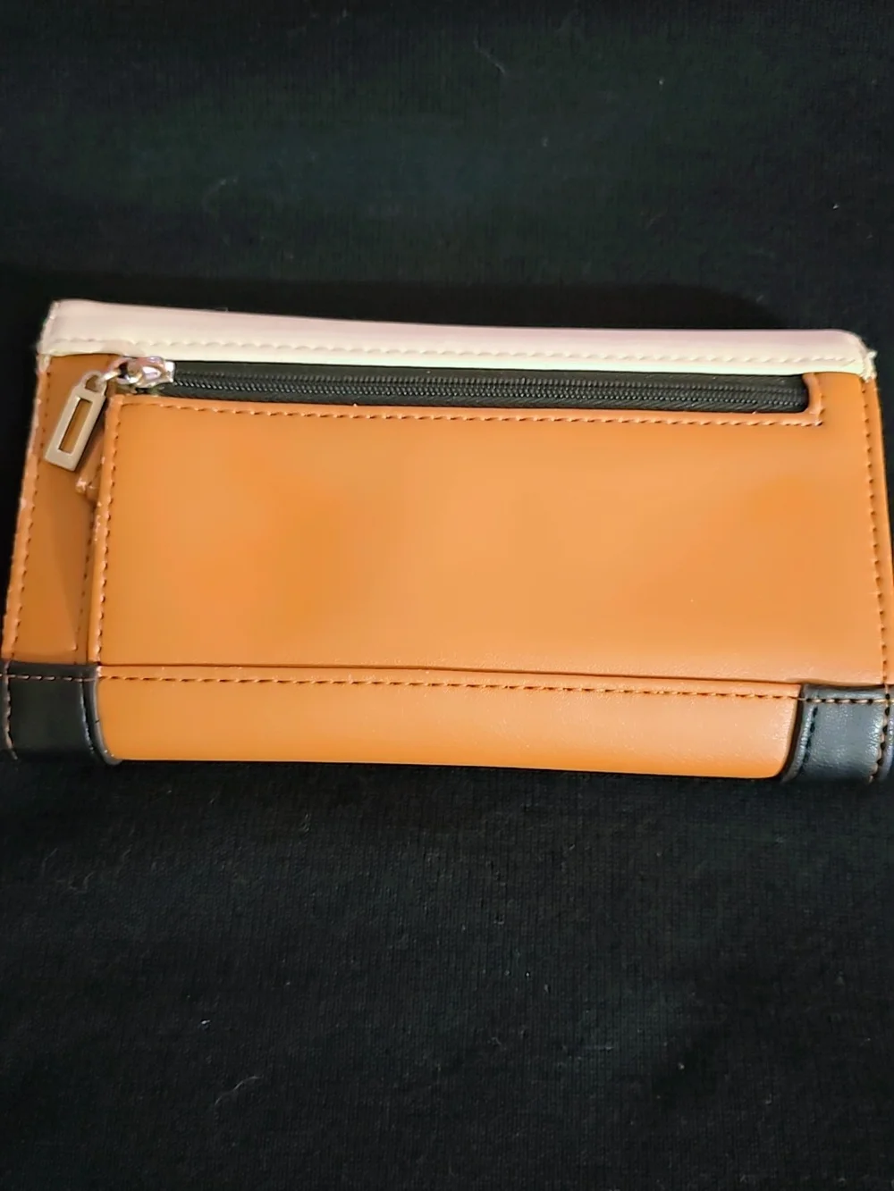 GUESS Tricolor Clutch Wallet in Blush, Tan & Black